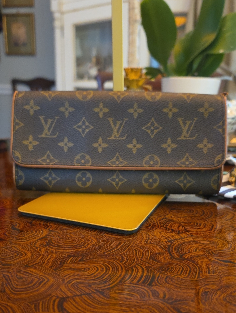 Vintage Louis Vuitton Monogram Pochette Twin Clutch GM BA001
